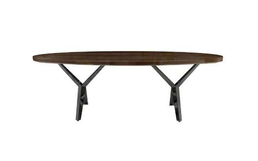 Picture of DOUBLE V OVAL DINING TABLE