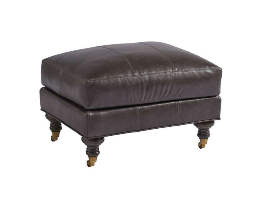 Picture of OXFORD LEATHER OTTOMAN