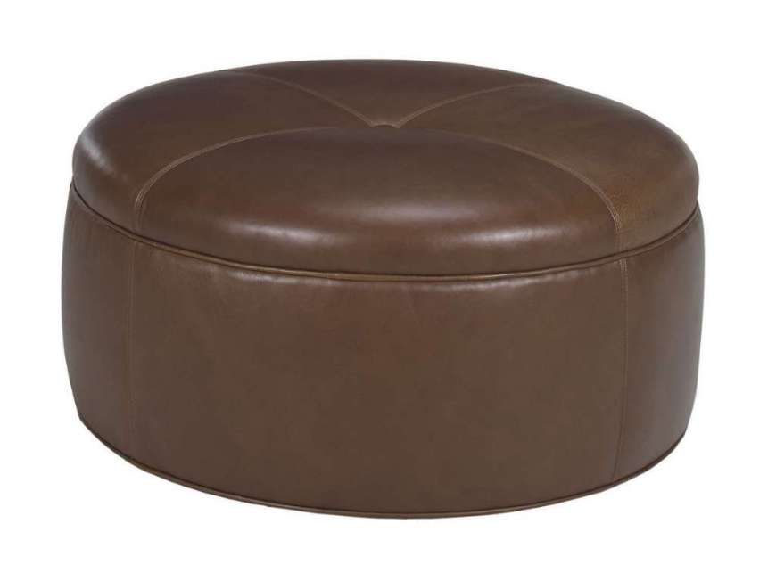 Picture of REID LEATHER OTTOMAN