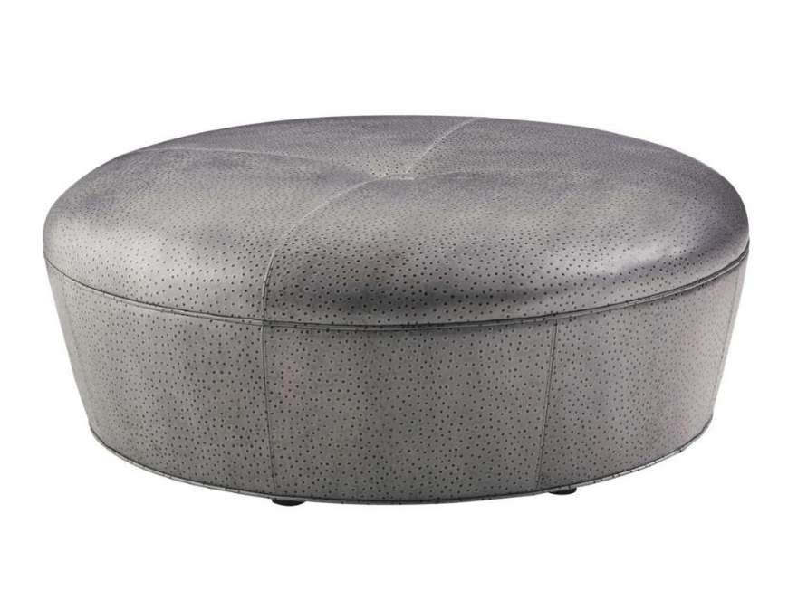 Picture of CLAUDIA LEATHER OTTOMAN