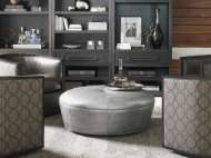 Picture of CLAUDIA LEATHER OTTOMAN