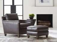 Picture of STRADA LEATHER OTTOMAN