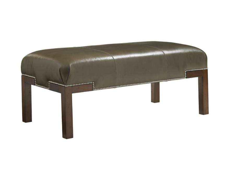 Picture of NORFOLK LEATHER COCKTAIL OTTOMAN