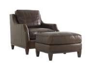 Picture of CONRAD LEATHER OTTOMAN