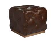 Picture of AUBURN LEATHER OTTOMAN