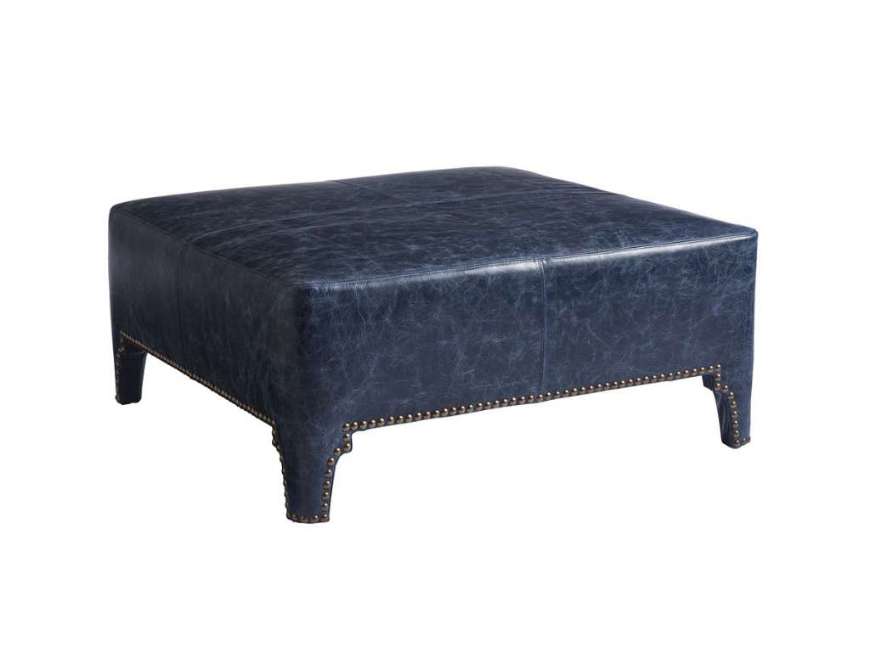 Picture of SHEFFIELD LEATHER COCKTAIL OTTOMAN