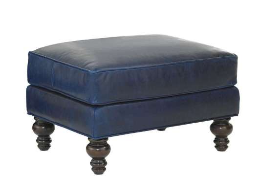 Picture of AMELIA LEATHER OTTOMAN