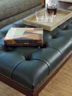 Picture of DAVIS LEATHER COCKTAIL OTTOMAN