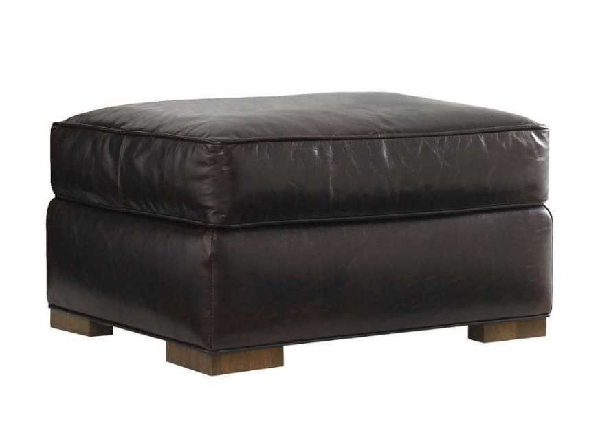 Picture of EDGEMERE LEATHER OTTOMAN