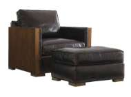 Picture of EDGEMERE LEATHER OTTOMAN