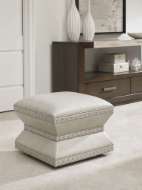 Picture of WHEATLEY LEATHER OTTOMAN