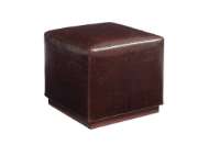 Picture of COLBY LEATHER OTTOMAN