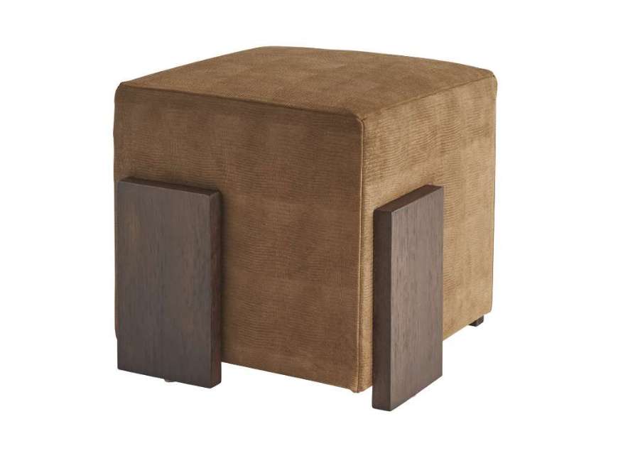 Picture of HAMDEN LEATHER OTTOMAN