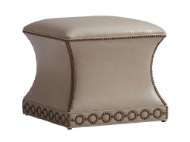 Picture of MERINO LEATHER OTTOMAN