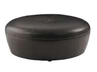 Picture of CLAUDIA LEATHER OTTOMAN