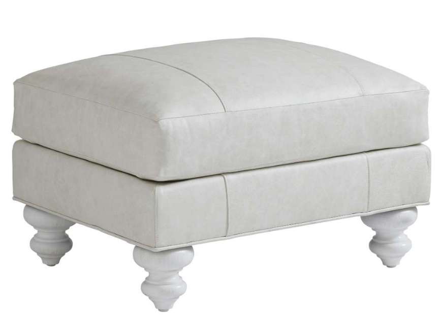 Picture of GILMORE LEATHER OTTOMAN