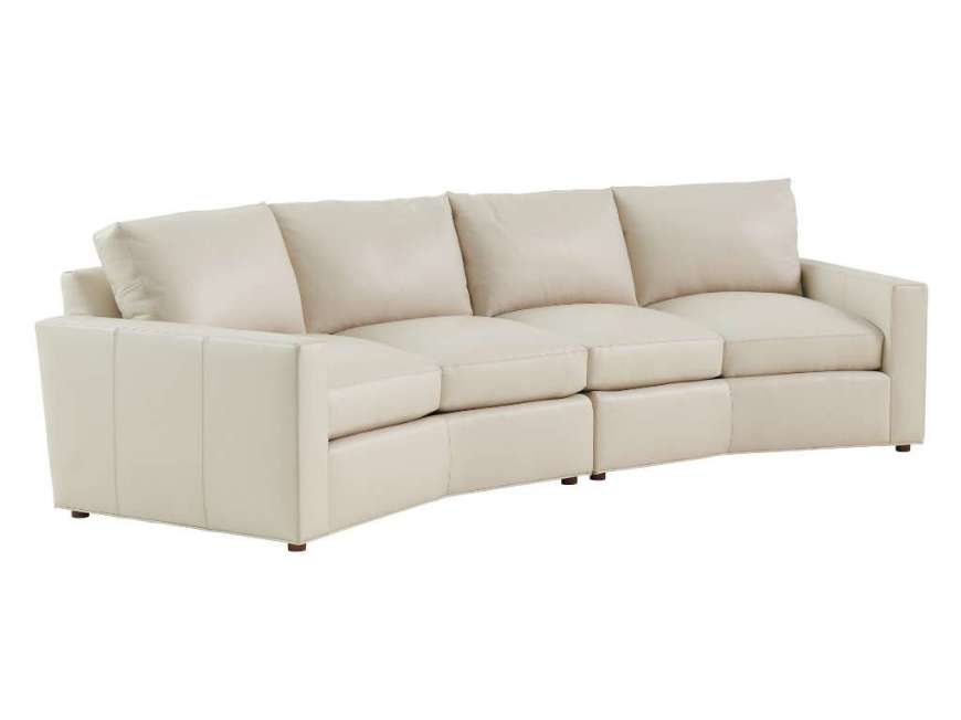 Picture of ASHBURY IVORY LEATHER SECTIONAL