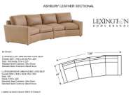 Picture of ASHBURY TAN LEATHER SECTIONAL