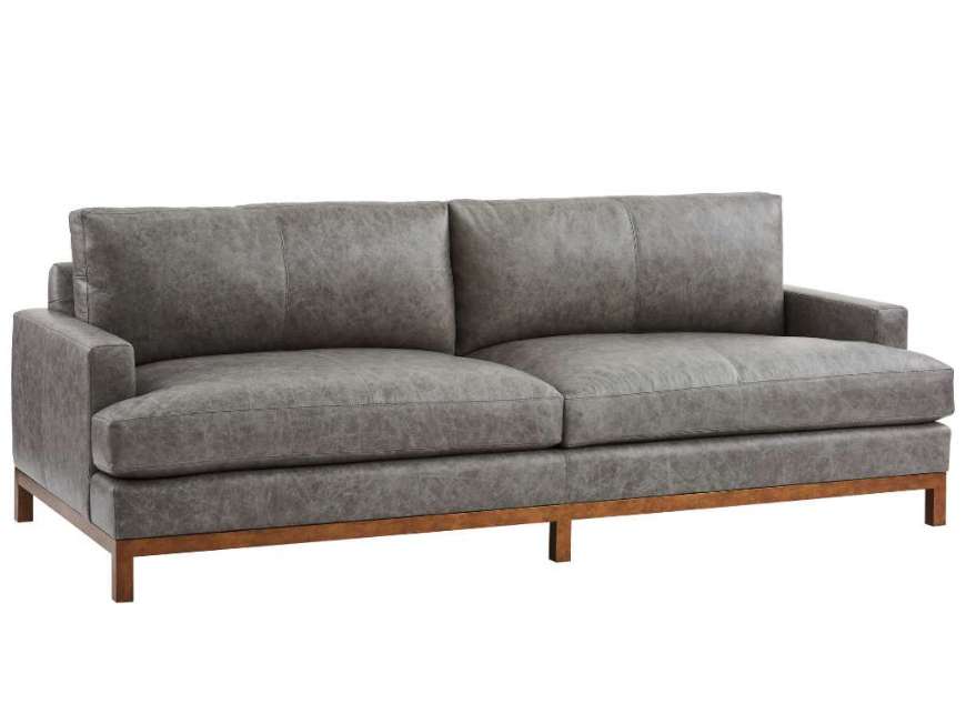 Picture of HORIZON LEATHER SOFA - CALAIS BRASS