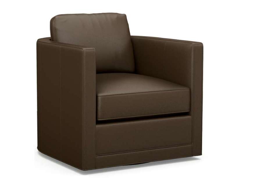 Picture of DORADO BEACH LEATHER SWIVEL CHAIR