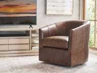 Picture of CANDICE LEATHER SWIVEL CHAIR