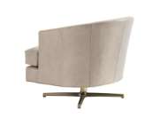 Picture of GRAVES LEATHER SWIVEL CHAIR - BRASS