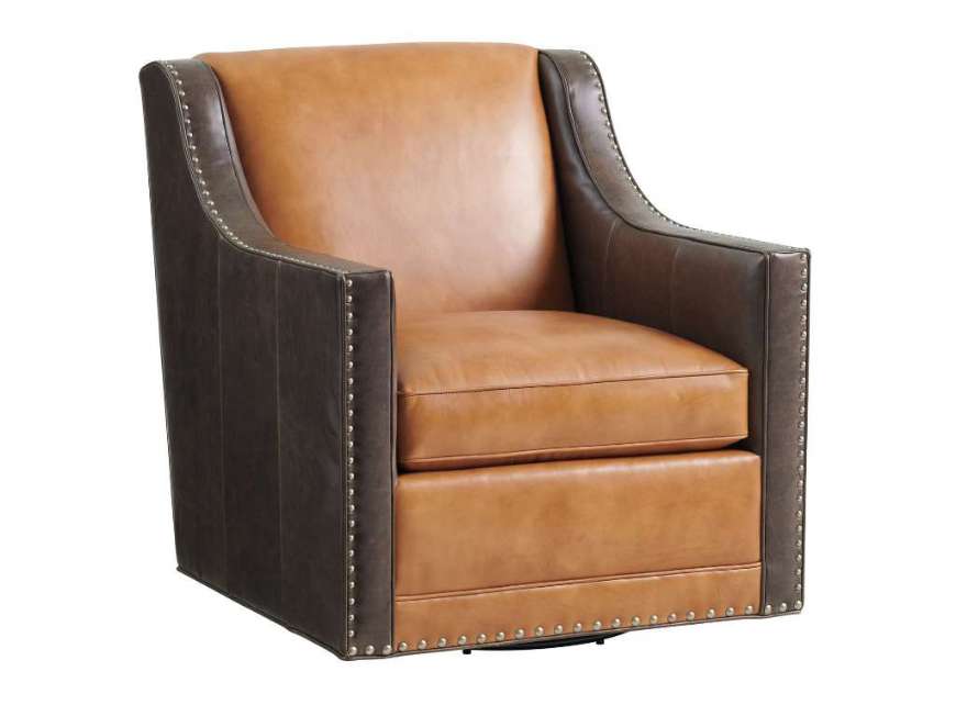 Picture of HAYWARD LEATHER SWIVEL CHAIR