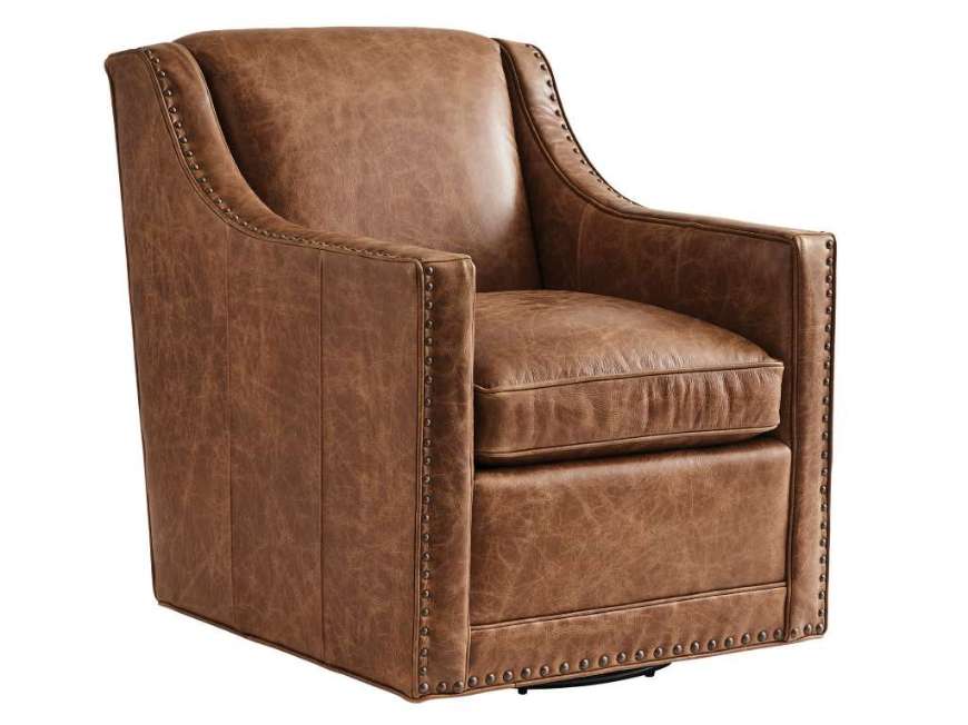 Picture of BARRIER LEATHER SWIVEL CHAIR