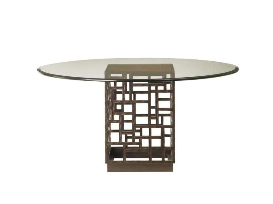 Picture of SOUTH SEA DINING TABLE WITH GLASS TOP