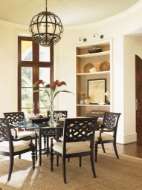 Picture of SUGAR AND LACE DINING TABLE WITH GLASS TOP