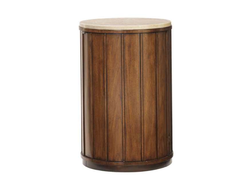 Picture of FIJI DRUM TABLE WITH STONE TOP