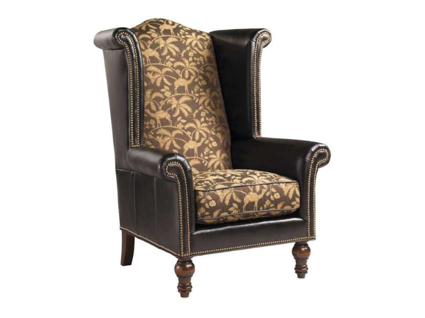 Picture of KINGS ROW LEATHER WING CHAIR