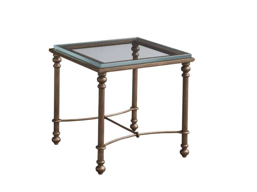 Picture of BLUFF METAL AND GLASS END TABLE