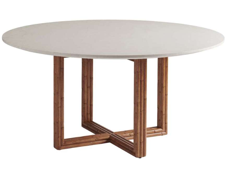 Picture of WOODARD MARBLE TOP DINING TABLE