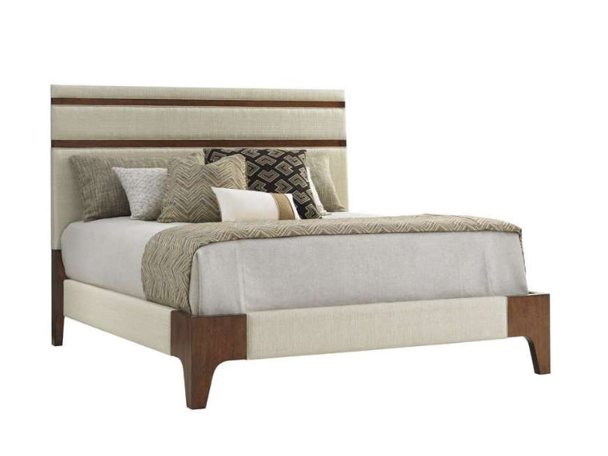 Picture of MANDARIN UPHOLSTERED PANEL BED