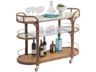 Picture of TOSCANA RATTAN MOBILE BAR CART