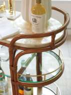 Picture of TOSCANA RATTAN MOBILE BAR CART