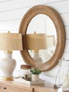 Picture of LA JOLLA WOVEN ROUND MIRROR