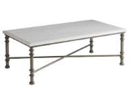 Picture of FLAGLER RECTANGULAR MARBLE TOP COCKTAIL TABLE