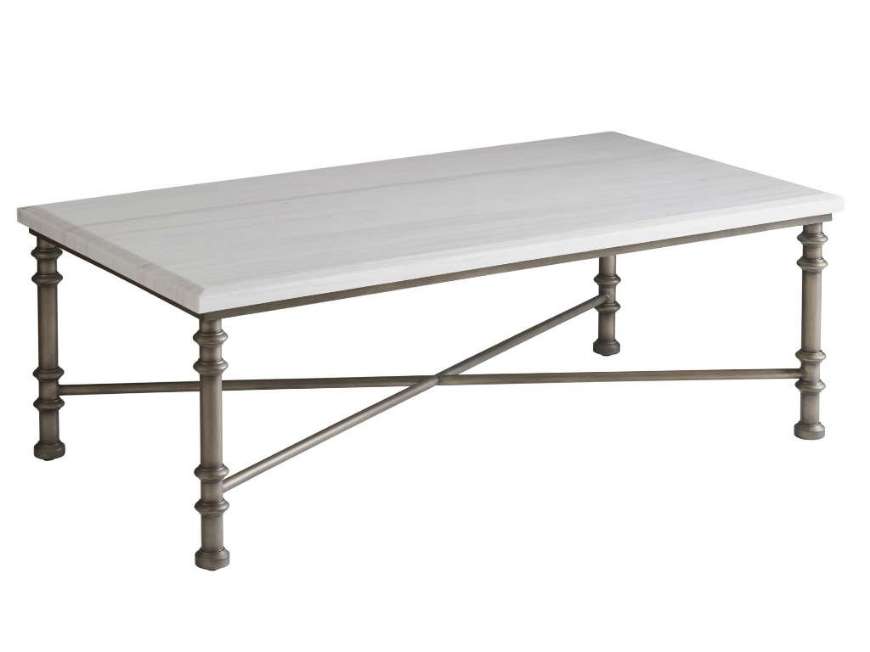 Picture of FLAGLER RECTANGULAR MARBLE TOP COCKTAIL TABLE