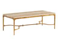 Picture of MENLO PARK RECTANGULAR COCKTAIL TABLE WITH STONE TOP