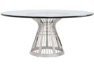 Picture of RIVIERA STAINLESS DINING TABLE WITH GLASS TOP