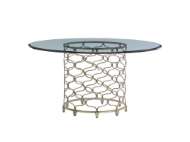 Picture of BOLLINGER ROUND DINING TABLE WITH GLASS TOP