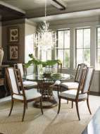 Picture of LATITUDE DINING TABLE WITH GLASS TOP