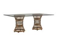 Picture of ARUBA DINING TABLE WITH 84 X 48 INCH GLASS TOP