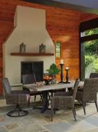 Picture of DINING TABLE W/WEATHERSTONE TOP