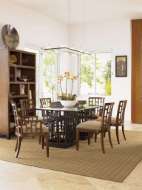 Picture of SOUTH SEA DINING TABLE WITH 84 X 48 INCH GLASS TOP