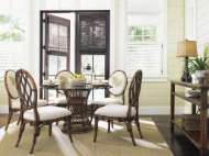 Picture of ARUBA DINING TABLE WITH 48 INCH GLASS TOP