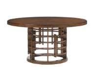 Picture of MERIDIEN ROUND DINING TABLE WITH WOODEN TOP