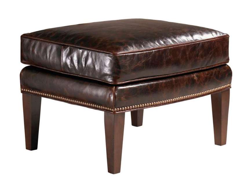 Picture of MARISSA LEATHER OTTOMAN